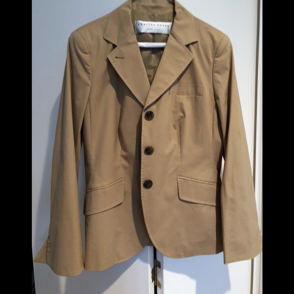 NWT Charles Nolan tan suit
